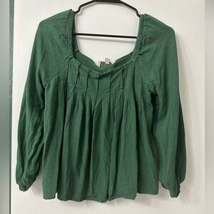 Blouse, square neck